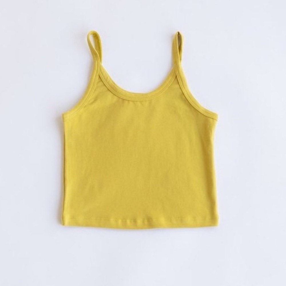 NWT Arq Crop Tank in Chartreuse